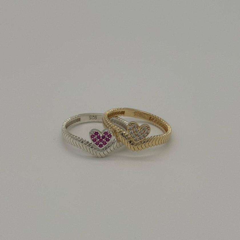 Kalpli Taşlı Yüzük