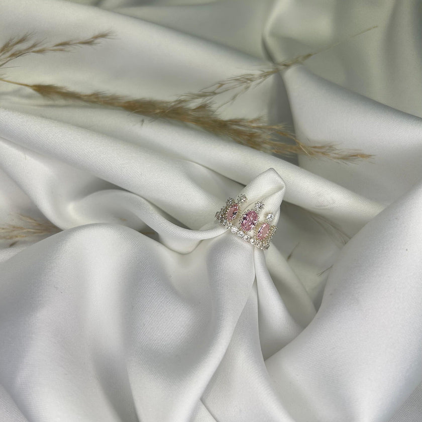 Oval Renkli Taç Yüzük