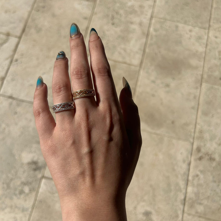 Taşlı Sonsuzluk Yüzük