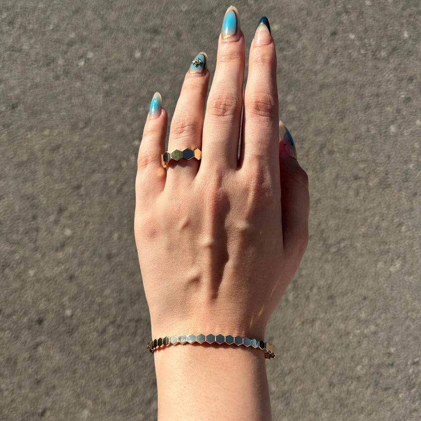 Altıgen Şık Yüzük