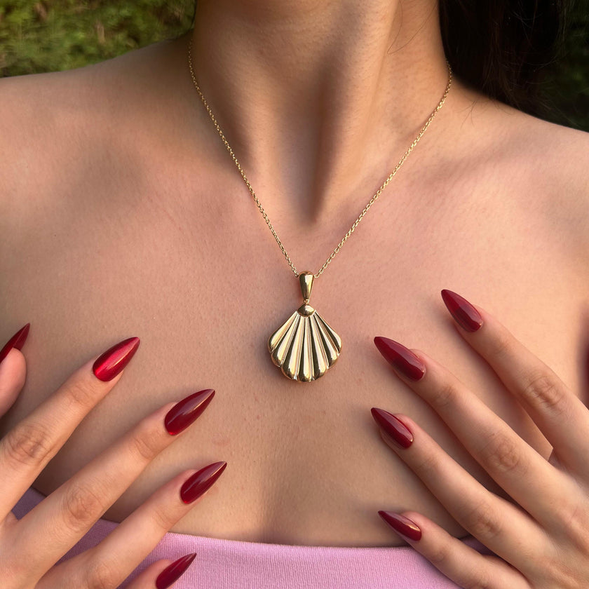 Özel Kabuk Tasarımlı Kolye