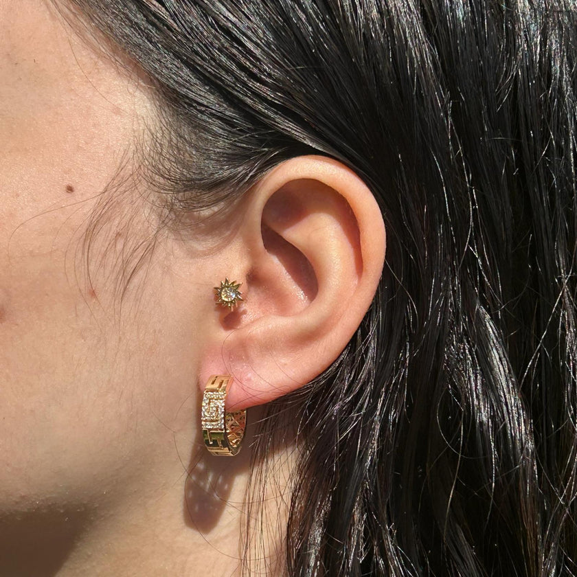 Kilit Formlu Halka küpe