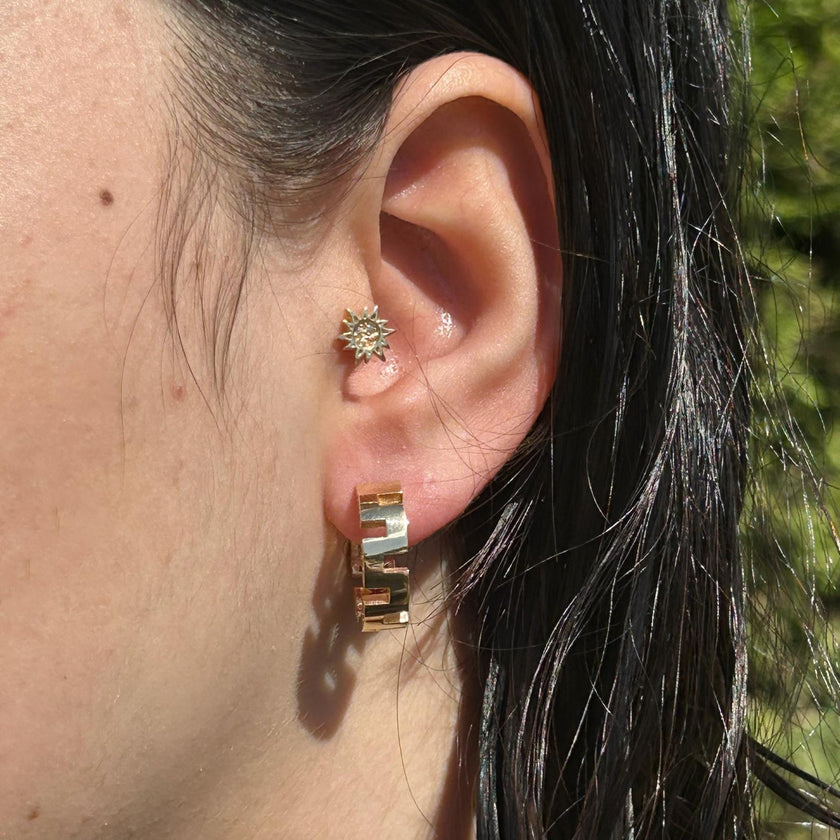 Taşlı Vintage Küpe