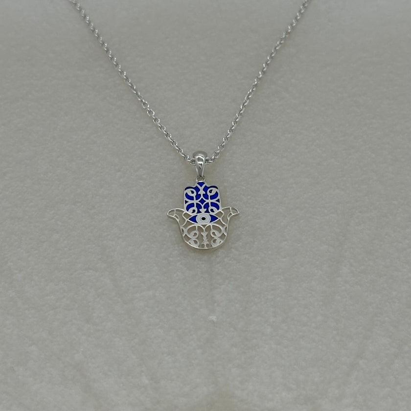 Mineli Gözlü Fatma Eli Kolye