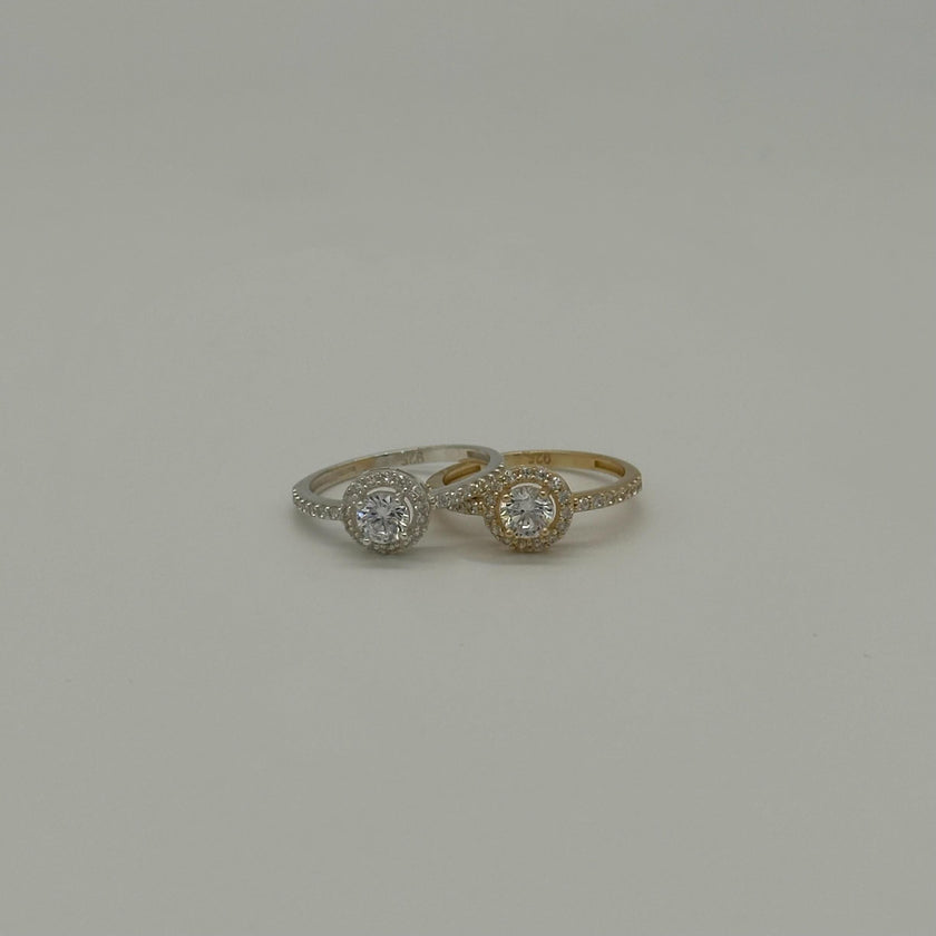 Yuvarlak Tek Taş Yüzük