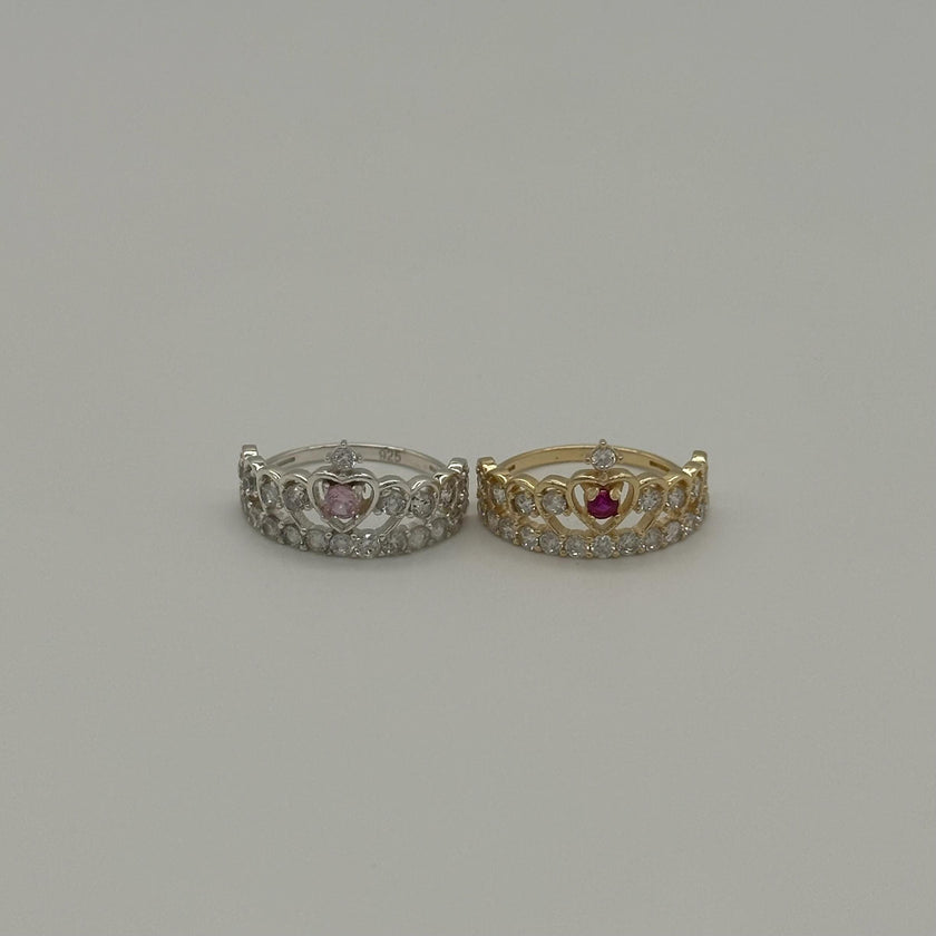 Kalpli Taşlı Taç Yüzük